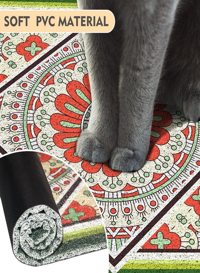 BLESWIN Extra Large Cat Litter Mat 30"x24",Heavy-Duty Litter Rug Catcher with Deep Textured Surface,Non-Slip Kitty Litter Mat Waterproof & Easy Clean, Ideal for Multiple Cats, Beige - Image 4